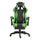 Sedia Gaming con Poggiapiedi in Similpelle Verde
