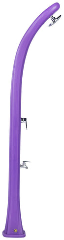 Doccia Solare da Giardino 28L Miscelatore e Lavapiedi Viola