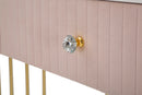 Console Montpellier Rosa 100x40x75 cm in Ferro Legno 