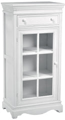 Mobile Vetrina 1 Anta 1 Cassetto in Legno Nantes