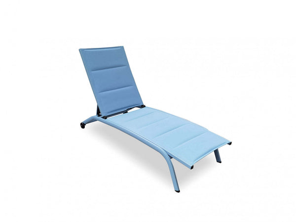 prezzo Lettino Prendisole da Giardino Itaca Impilabile 194x71x83 h cm in Textilene Blu
