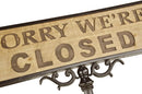 Targa piedistallo open/closed cm 57x23,5xh105