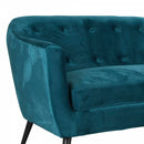 Divano 2 Posti 125x85x65 cm in Velluto Marte Ottanio