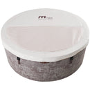 Vasca Idromassaggio Spa Cocoon Smontabile Trasportabile Gonfiabile Ø180x65 cm in PVC Marrone