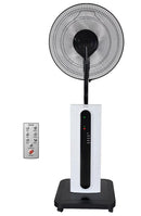 Ventilatore a Piantana da Interno con Nebulizzatore ad Acqua Jessen Bianco e Nero