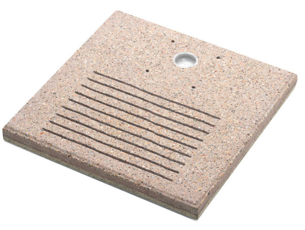 online Base Quadrata 40x40x4 cm per Fontane con Ghiera Grande in Cemento Belfer 42/BSE/7.T Tortora