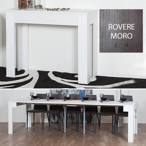 acquista Consolle Tavolo Allungabile 42/302 Cm Rovere Moro Groupdesign Magic Big