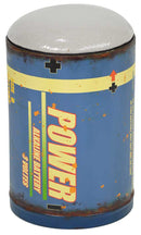 Bidone cilindrico blu power Ø cm 35xh55
