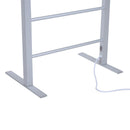 Scaldasalviette Stendino Elettrico in Lega d'Alluminio 100W 58x39x105 cm 