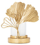 Portacandele Leaf 17x10,2x18,2 cm in Ferro Oro