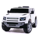 Macchina Elettrica per Bambini Licenza Ufficiale Land Rover Defender 12V 7Ah Bianco       