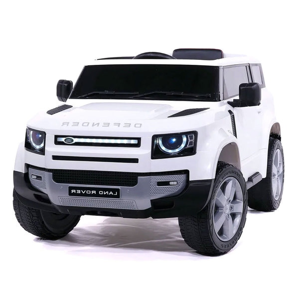 Macchina Elettrica per Bambini Licenza Ufficiale Land Rover Defender 12V 7Ah Bianco prezzo