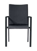 Sedia Impilabile da Giardino 58x63x91 cm in Alluminio Santa Fè Grigio