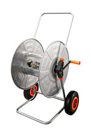 Carrello Avvolgitubo Semi-Professionale con Innesti Universali in Ottone Agrati 315RG in Acciaio Zincato Grigio