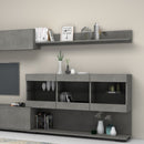 Parete attrezzata Aktif cemento beton 280x180 cm