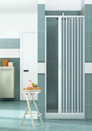 Porta Parete Doccia  1 Anta a Soffietto Apertura Laterale In PVC H185 Caldoni Vens