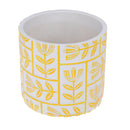 Set 6 Contenitori Decorativo Disegno Rilievo Ø 11 H 10 cm