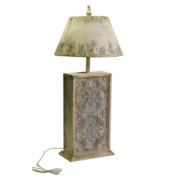 sconto Lampada da Tavolo in Legno 42x42H92,5cm Quadro