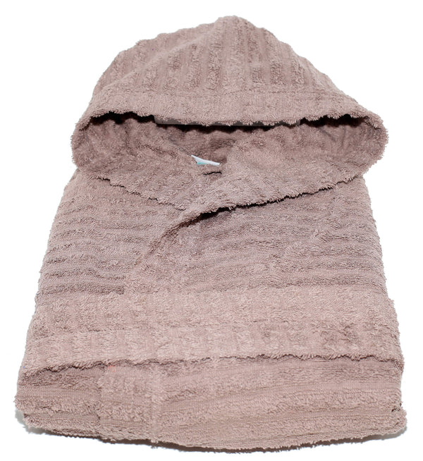 Accappatoio in Spugna 100% Cotone Sally Horizon Tortora prezzo