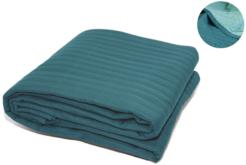 Trapuntino Doubleface 100gr Ottanio\/Verde Acqua Varie Misure