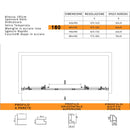 Porta Parete Doccia 2 Ante Scorrevoli in Cristallo Trasparente 6mm H195 Bonussi Eliane Varie Misure