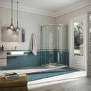 Box Doccia Semicircolare 2 Ante Scorrevoli In Cristallo Trasparente 6mm H185 Fosterberg Vejle Varie Misure