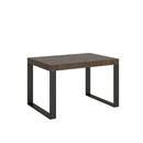 Tavolo Allungabile 120-224x90x77 cm Tecno Noce Telaio Antracite 