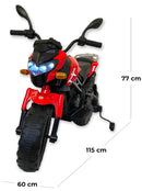 Moto Elettrica per Bambini 12V ZZR Rossa