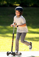 Monopattino 3 ruote Telescopico Max 70Kg Micro Maxi Deluxe Nero