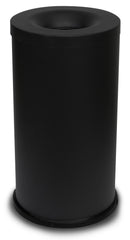 Pattumiera Gettacarte Ø38xh75 cm Autoestinguente In Acciaio Verniciato Nero