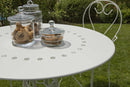 Tavolo da Giardino Ø95xh72 cm in Metallo New Old Bianco