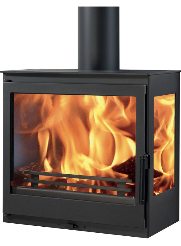 acquista Stufa a Legna 7,1 kW 58,7x55,6x53,7 cm Onix Wall Nera