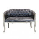 Divano Coleman 107x61x70 h cm in Similpelle Grigio scuro