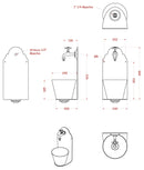 Fontana a Parete da Giardino con Rubinetto Belfer 42/PR Verde Acido