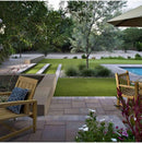 Erba Sintetica per Giardino 25 mm Fondo Drenante Verde Varie Misure