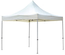 Gazebo da Giardino Pieghevole 3x3x3,25 m in Alluminio Tessuto Bianco