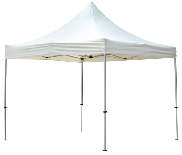 Gazebo da Giardino Pieghevole 3x3x3,25 m in Alluminio Tessuto Bianco sconto