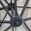 Ombrellone da Giardino Decentrato 2x3m in Alluminio Telo in Poliestere Panna