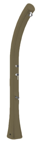 Doccia Solare da Giardino 35L Miscelatore e Lavapiedi e Temporizzatore Arkema Happy XL Dove Gray