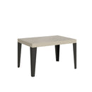  Tavolo Allungabile 120-224x90x77 cm Flame Cashmere Telaio Antracite