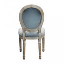 Sedia Constance 48x46x96 h cm in Velluto Grigio