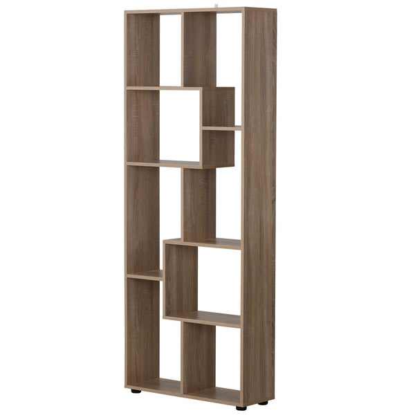 acquista Libreria 8 Ripiani 70x24x178 cm in Legno Marrone