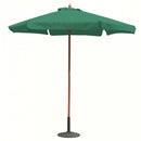 Ombrellone da Giardino Ø2,5 m Palo Ø38 mm Fantasy in Legno Verde