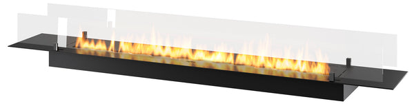 acquista Bruciatore a Bioetanolo da Incasso 200x32x15 cm Insert Slim 2000 Nero con Vetro