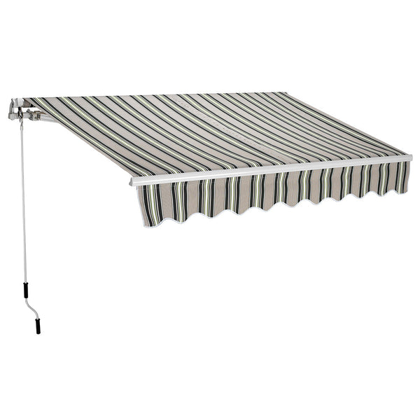 acquista Tenda da Sole Barra Quadra 200x250 cm Tessuto in Poliestere Riga Verde