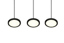 Lampada a Sospensione da Interno a LED in Metallo Nero Opaco