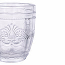 Set 6 Bicchieri per Acqua in Vetro Decorato 235 ml Villa d'Este Home Tivoli Syrah
