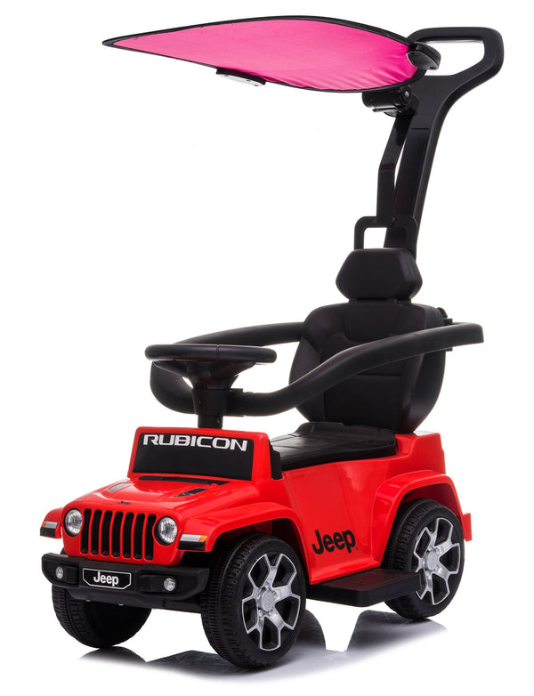 Macchina a Spinta per Bambini con Parasole con Licenza Jeep Rubicon Rossa online