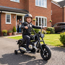 Moto Elettrica per Bambini 3-8 Anni 12 V BMW R18 125x62x83 cm con Batteria al Litio e Rotelle Rimovibili in PP Nero      