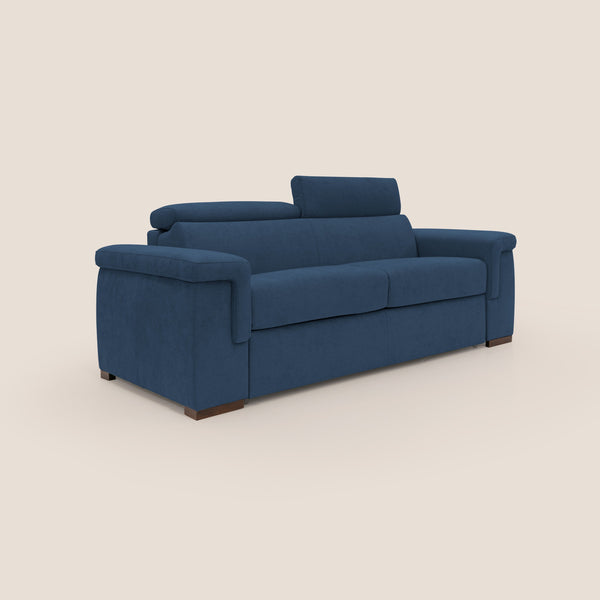acquista Divano Letto 3 Posti 240x100x95 cm in Tessuto Blu